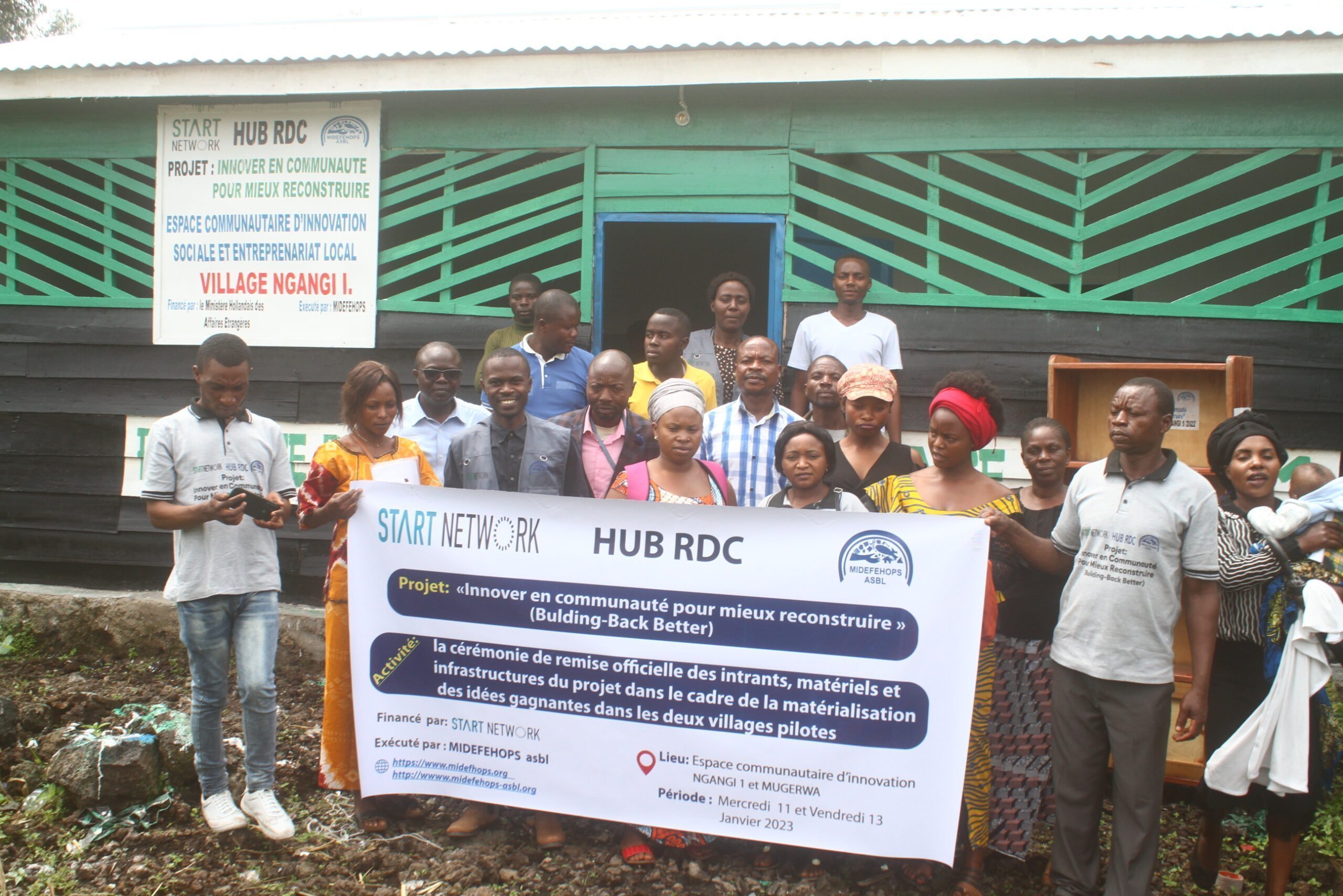 Nyiragongo : Plus de 20 milles Dollars mis en valeur par l’ONG MIDEFEHOPS pour appuyer les idees gagnantes dans le village Ngangi 1 dans le cadre du Projet Innover en Communauté pour Mieux Reconstruire