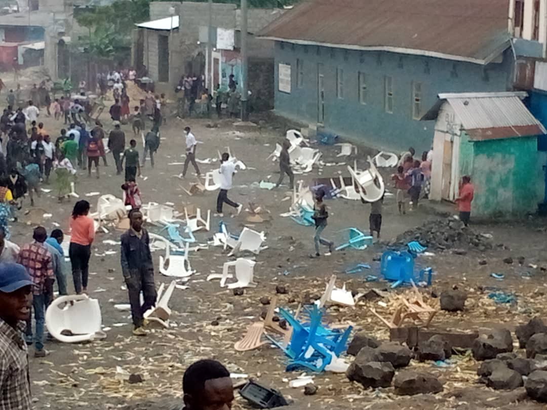 Goma: l’église REMA vandalisée par les manifestants