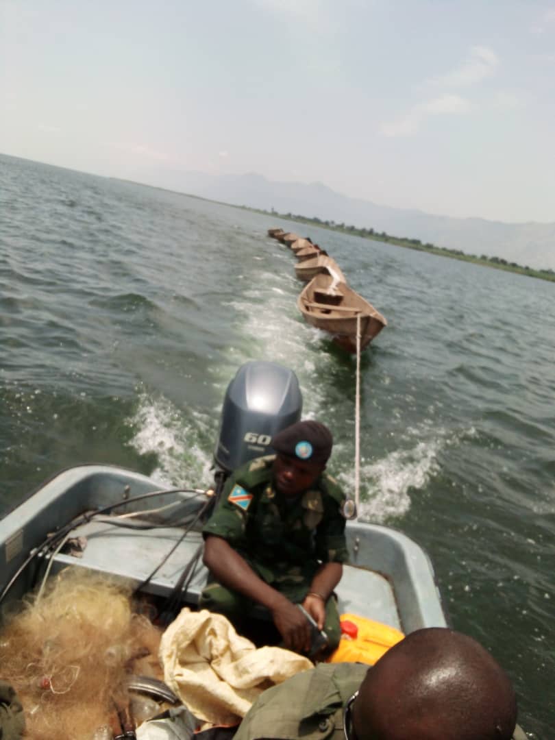 La coopérative des pêcheries de Virunga salue les efforts de la force navale.