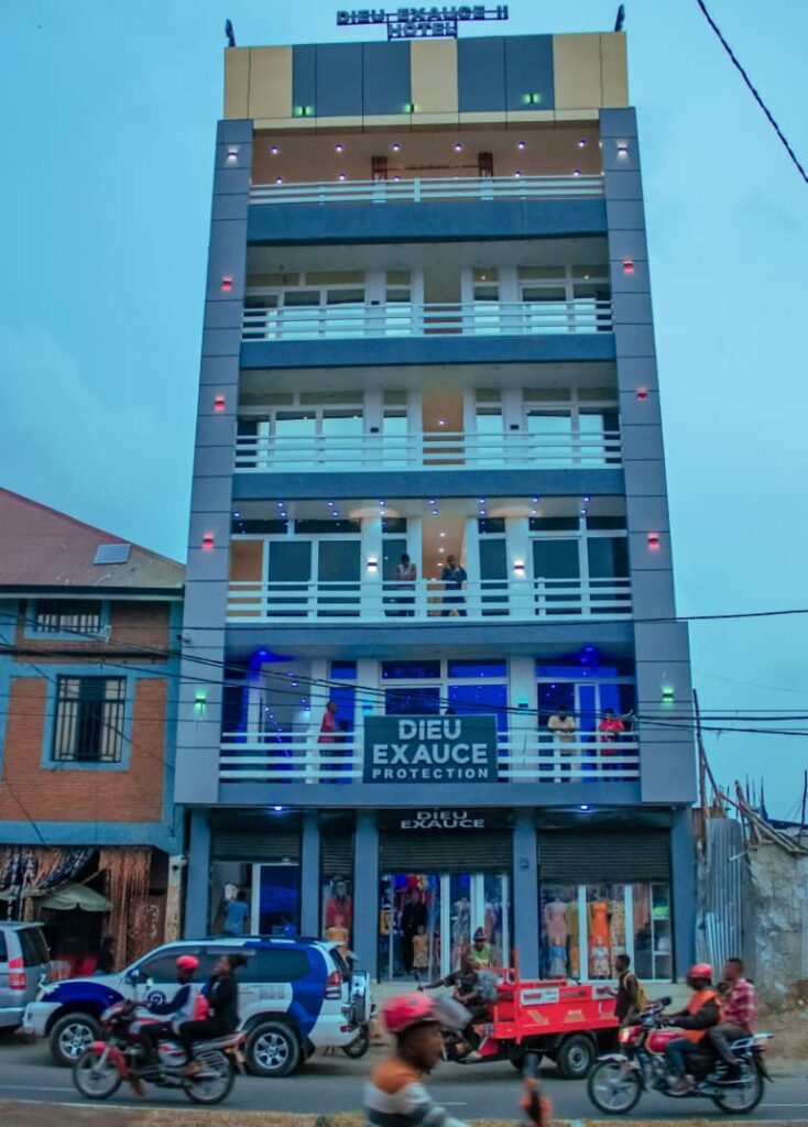 Goma:Un nouveau géant hôtel voit les jours avec les Établissements Dieu Exauce