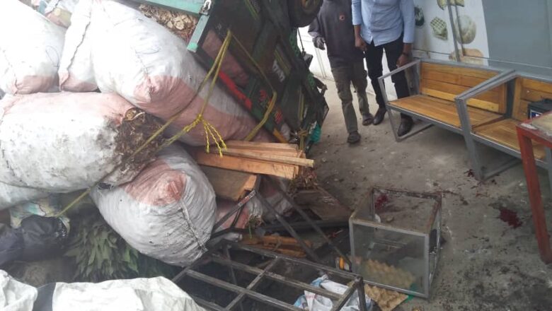 Goma:Un accident de circulation fait environ 3 blessés graves près de la cathédrale kituku