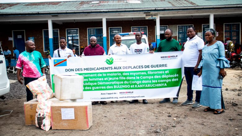 Nyiragongo:VESF RDC apporte son soutien aux déplacés du camp Kanyaruchinya