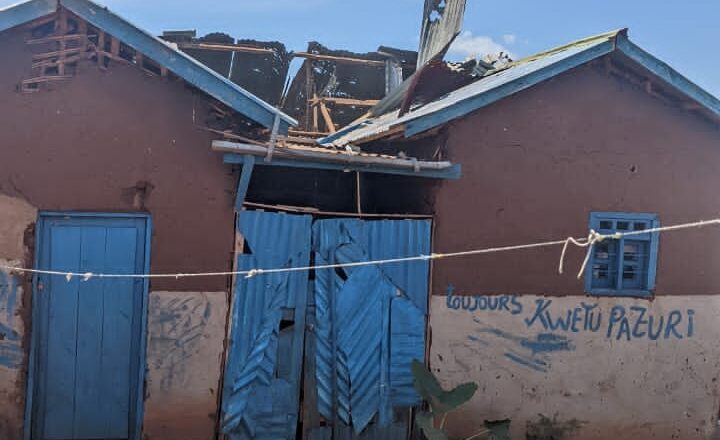 Rutshuru : D’énormes dégâts matériels documentés à Kibirizi après bombardements des éléments du M23 aux positions des FARDC