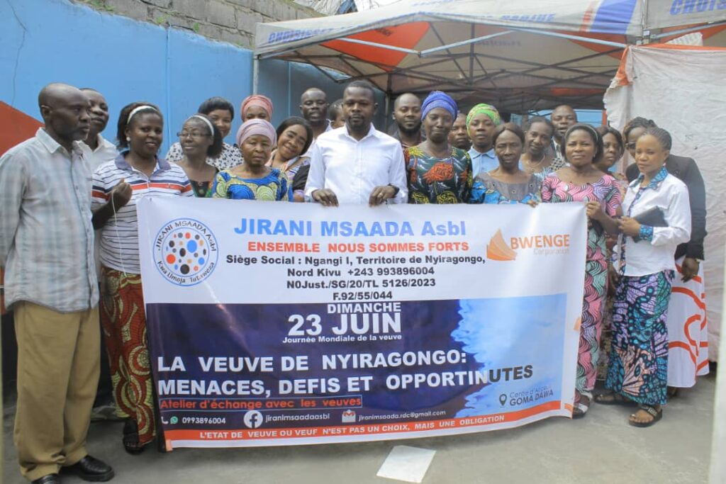 Nyiragongo: Pour la première fois JIRANI MSAADA célèbre la journée mondiale de la veuve avec la femme rurale